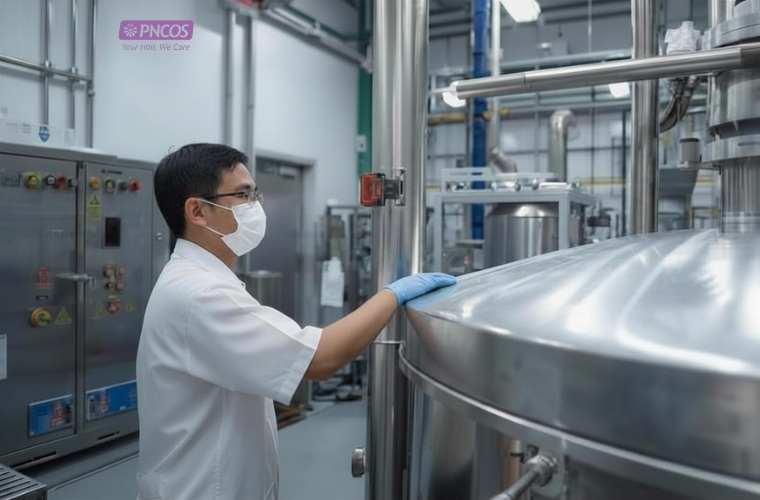 Quá trình khuấy trộn được QC kiểm soát nghiêm ngặt