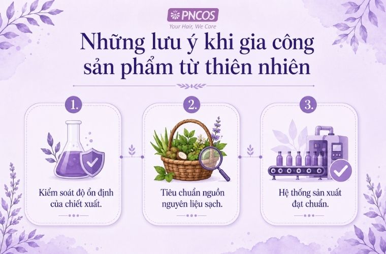 Những lưu ý khi gia công sản phẩm từ thiên nhiên