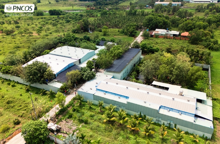 Cây xanh phủ quanh nhà máy mang đến không gian làm việc thoải mái