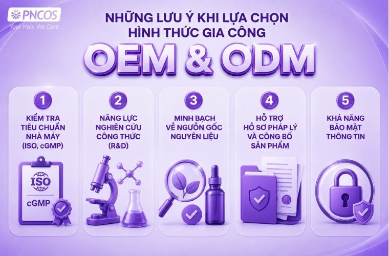 Một số lưu ý khi lựa chọn hình thức gia công OEM & ODM
