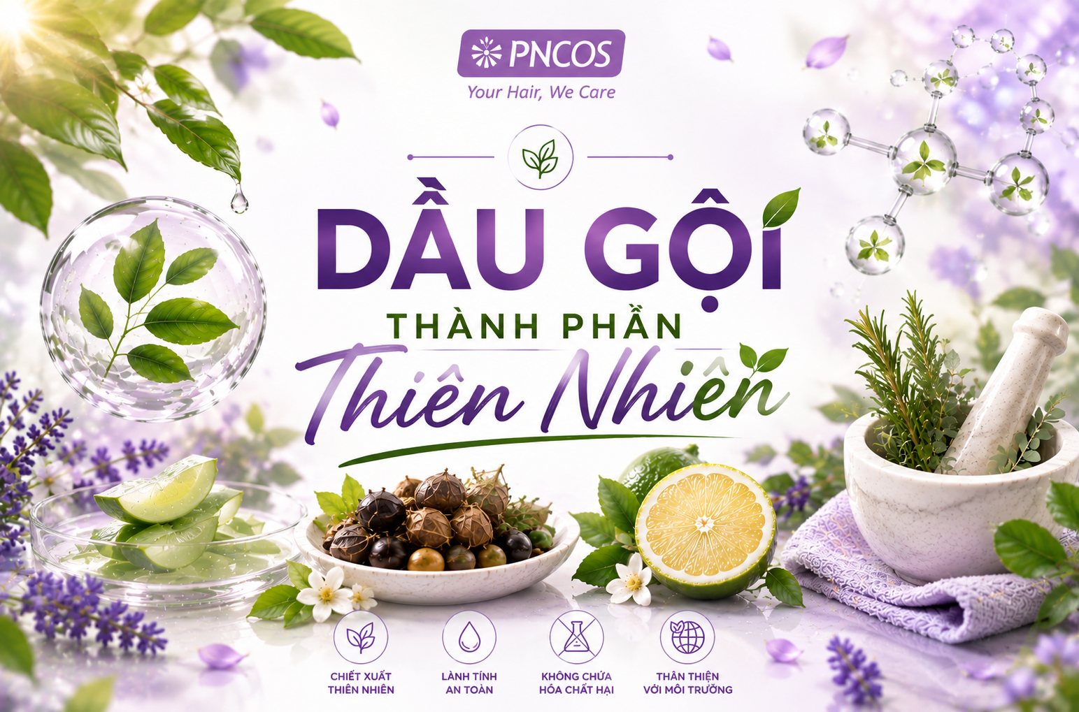 Xu hướng dầu gội thành phần thiên nhiên
