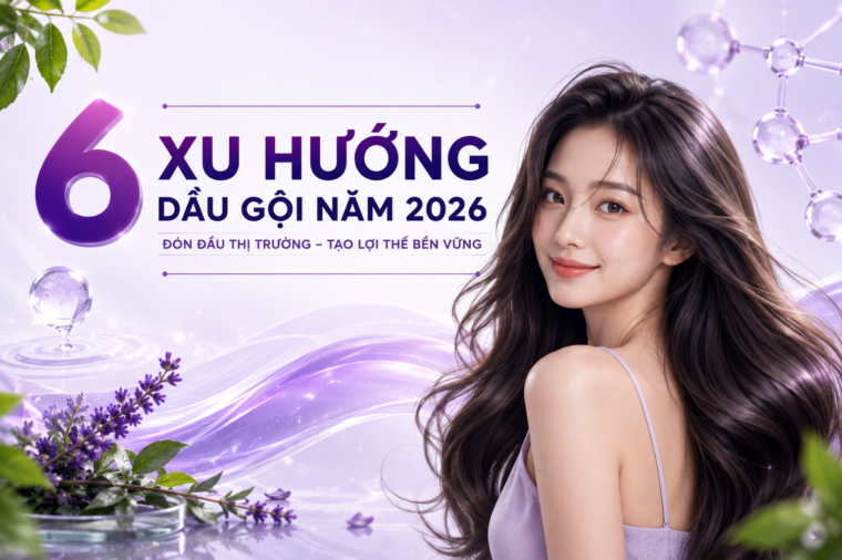 6 Xu hướng dầu gội năm 2026 được ưa chuộng nhất hiện nay