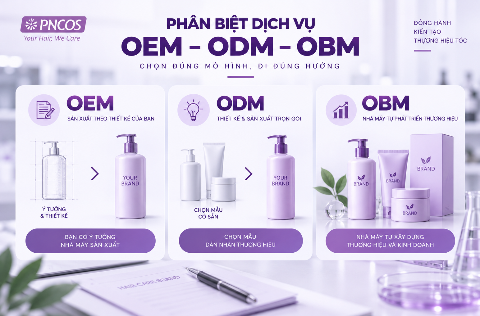 Phân biệt dịch vụ OEM với ODM và OBM
