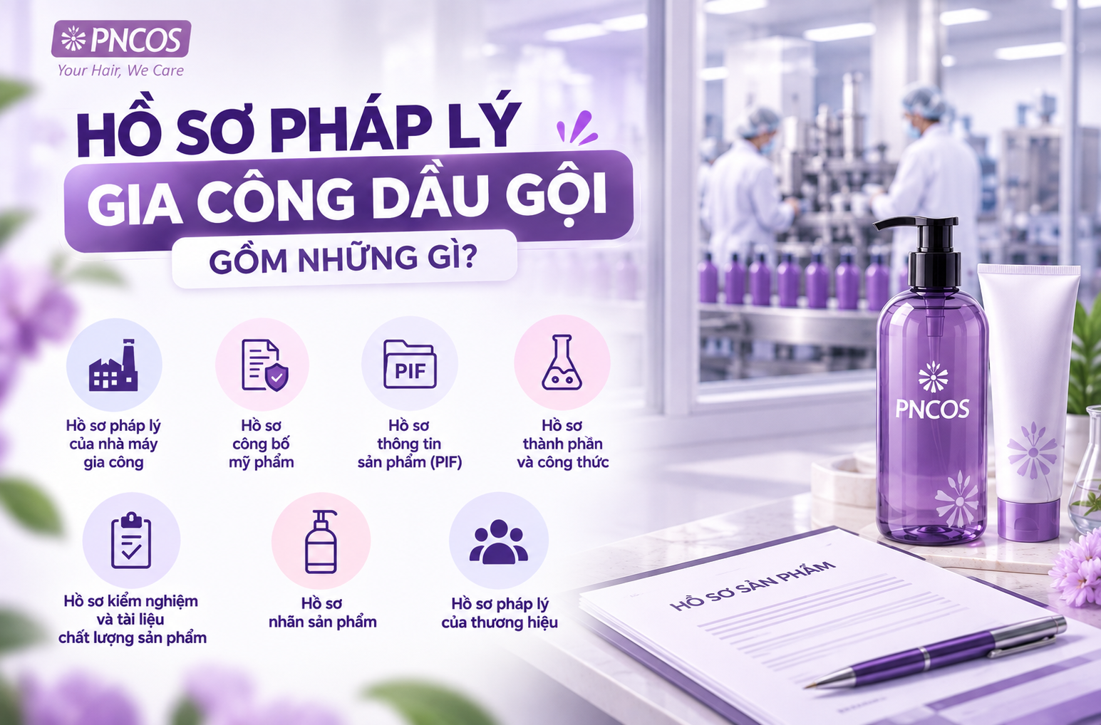 Hồ sơ pháp lý gia công dầu gội gồm những gì?
