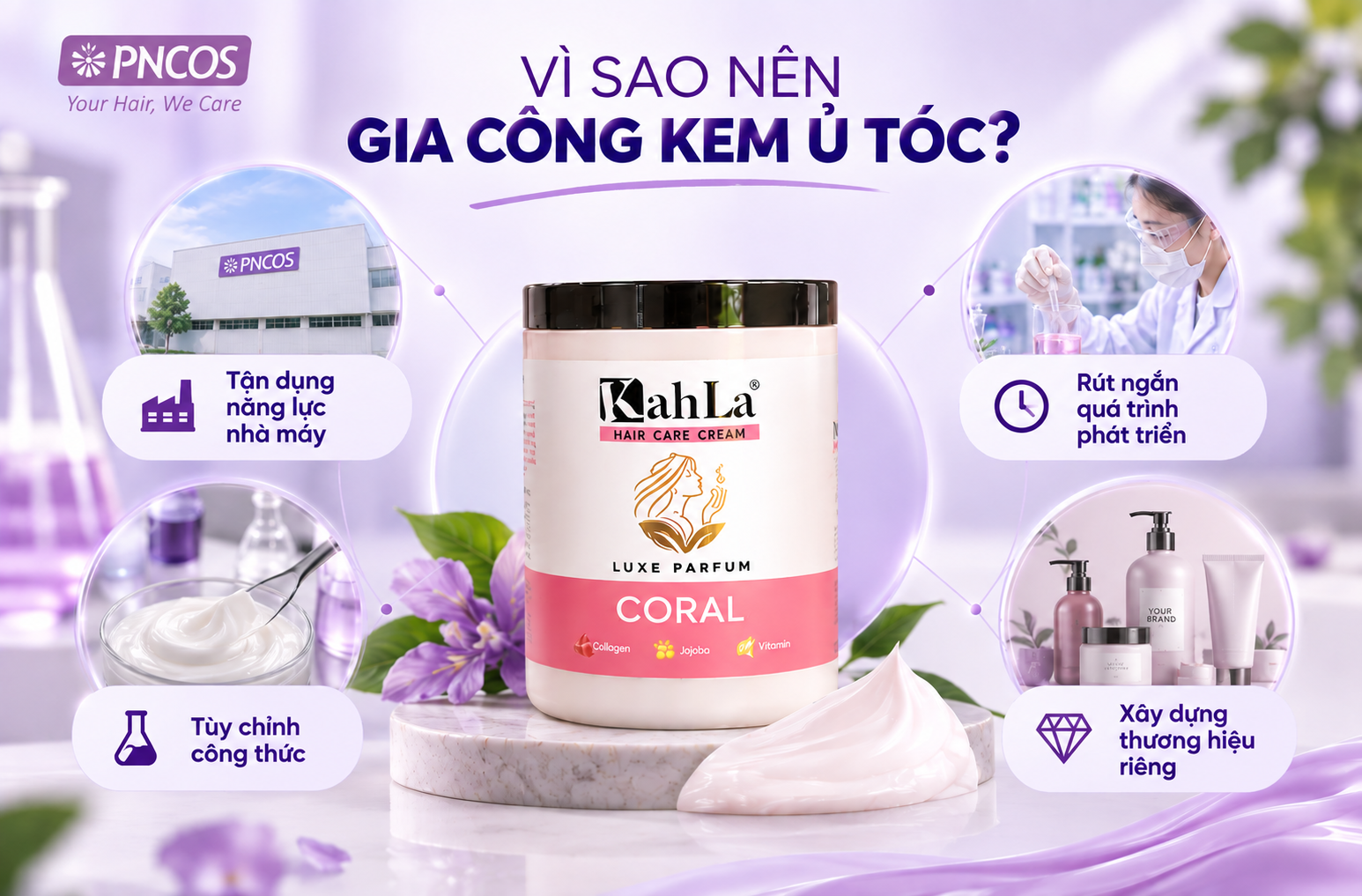 Lợi ích khi lựa chọn dịch vụ gia công kem ủ tóc